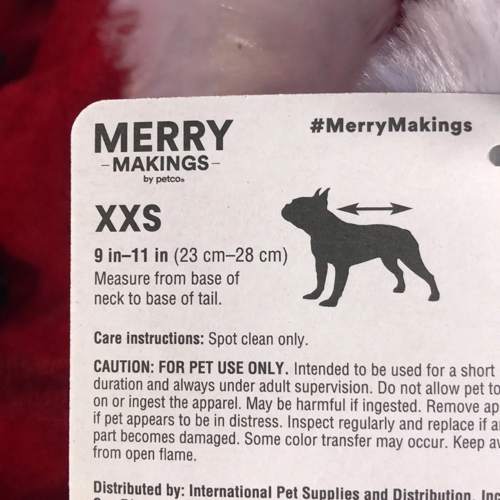 NWT Mrs. Santa Claus Dog Dress Costume XS